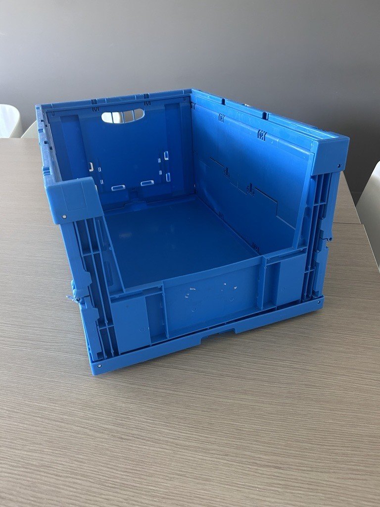Caisse de picking pliable en plastique - 60 x 40 x 30 cm 