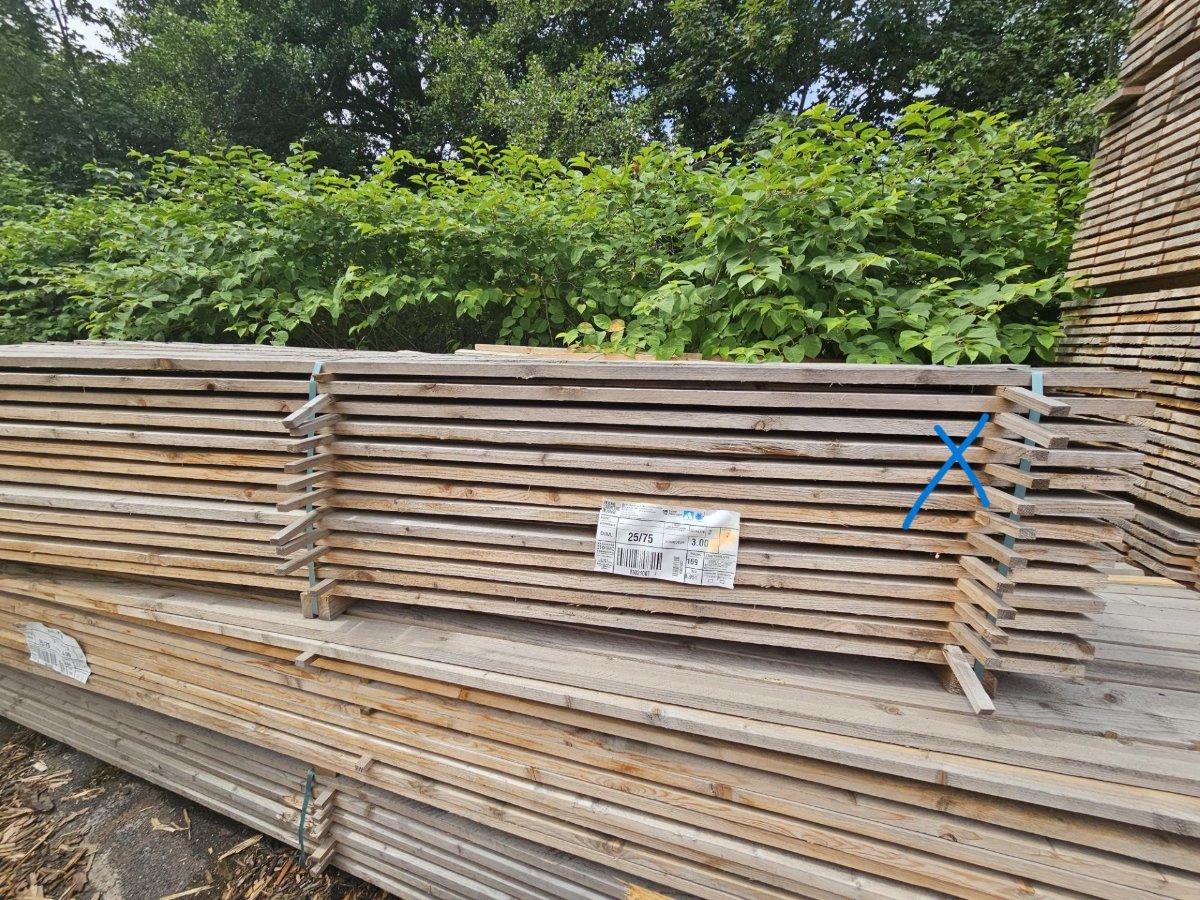 Sapin/Epicéa – 25x75 mm - 3m - qualité choix 2 – non traité