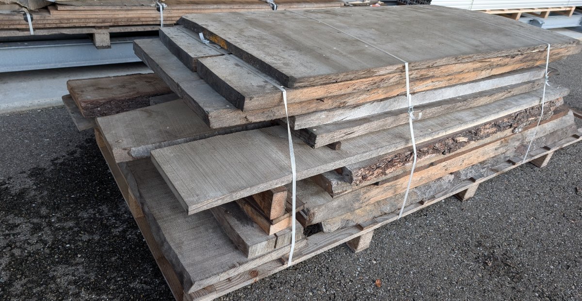 Lot de 2m3 de bois de chêne pour menuiserie