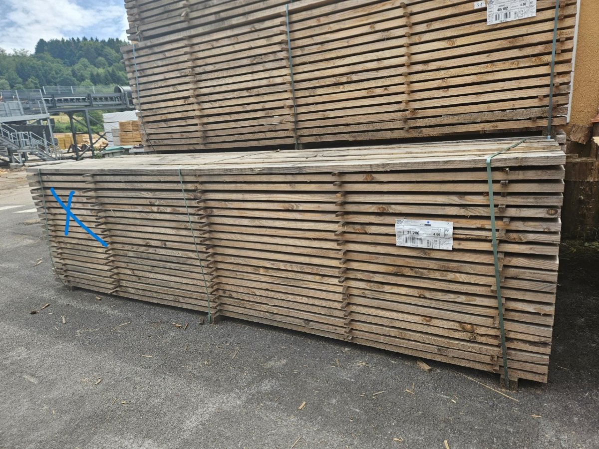 Douglas – 39x206 mm - 4m -qualité choix 2 / charpente – non traité