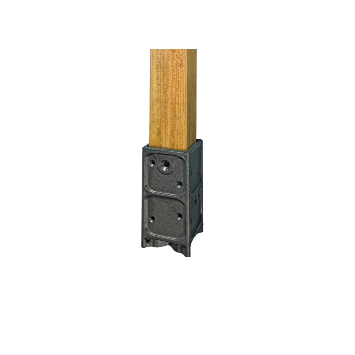 Support de fixation plastique 7x7 cm pour poteaux bois