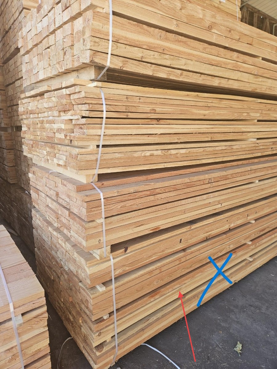 Douglas – 32x154 mm - 3m - non traité – choix 2