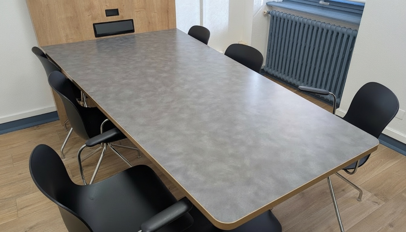 Table de réunion avec support technique