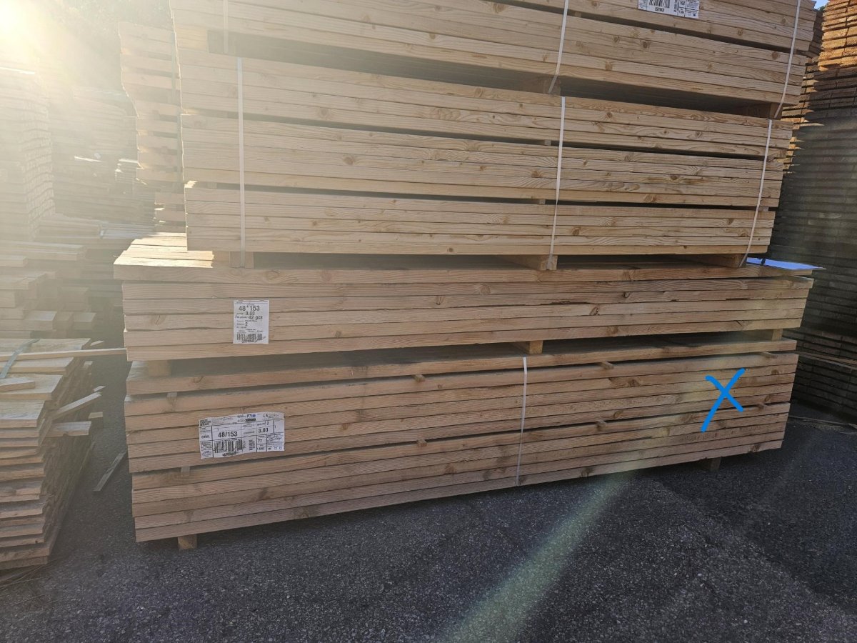 Douglas – 48x153 mm - 3m - choix 2 – non traité 