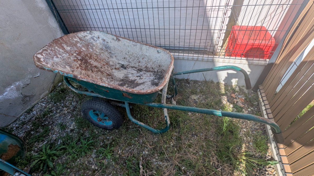 Brouette robuste travaux lourds 