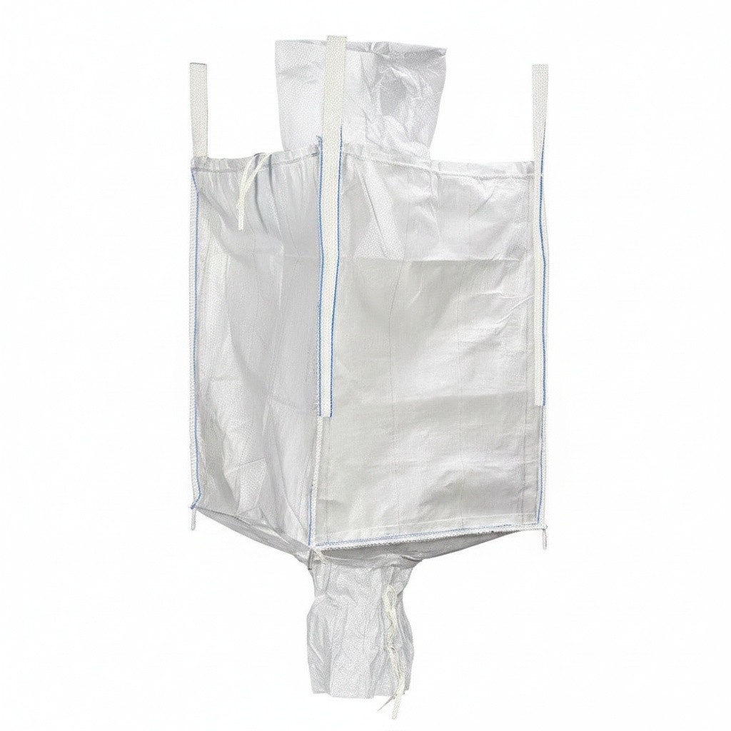 Big bag neuf 1 m³, Type B, - 91 × 95 × 170 cm -  1 000 kg - goulotte de remplissage diam 350 mm - goulotte de vidange diam 450 mm