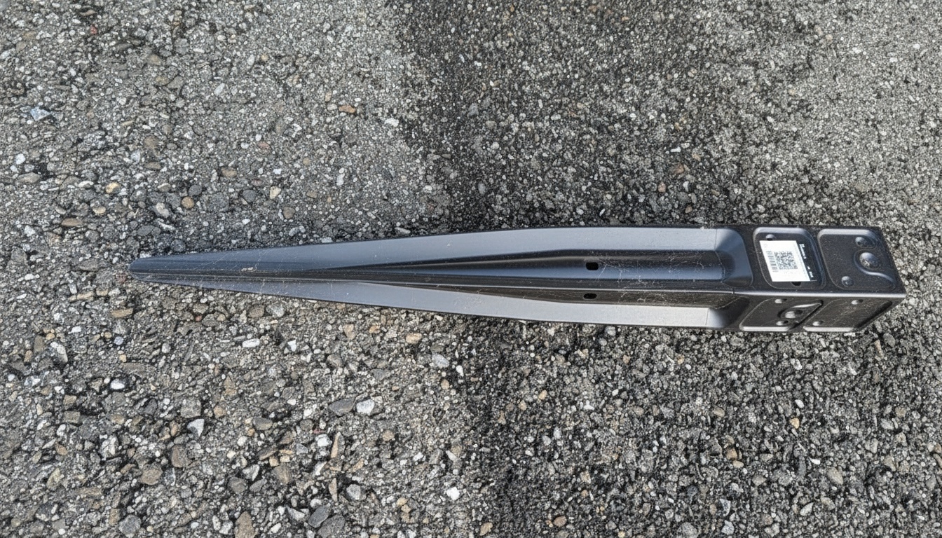 Pied à enfoncer pour fixation poteau 70x70 mm