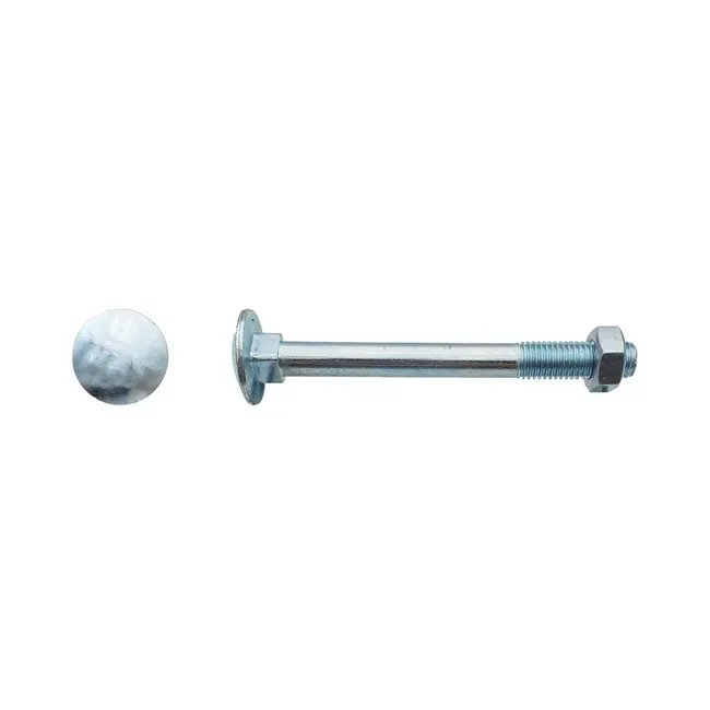  Boulons Tête Ronde Collet Carré TRCC 10 x 60 mm - DIN 603